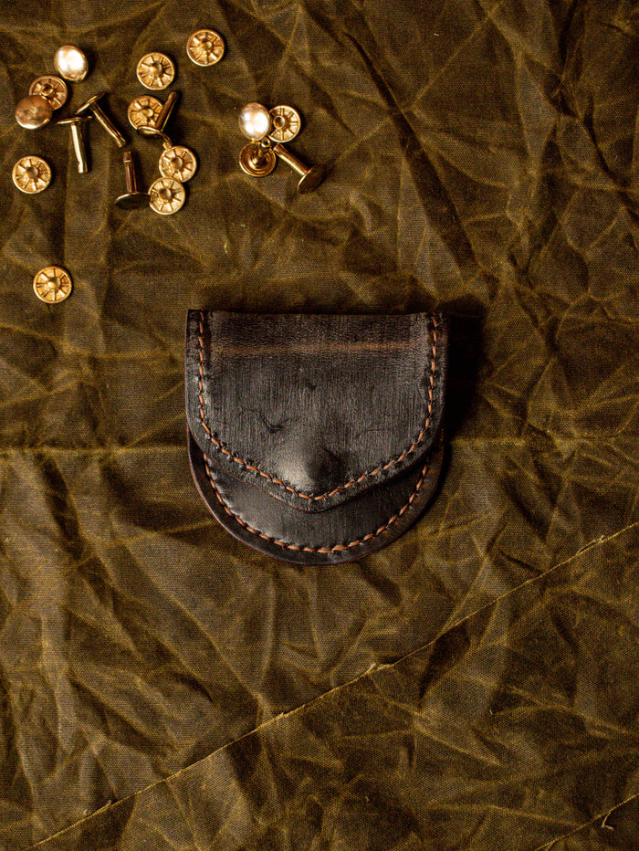 Coin Pouch in Tabacco Brown